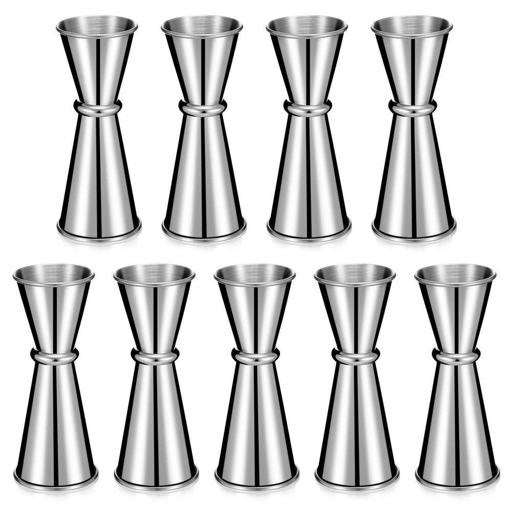 9-Piece 304 Stainless Steel Cocktail Jigger Set, Double Japanese Jigger & Measuring Cup, Bar Tool, Silver price history on PriceWatchPro