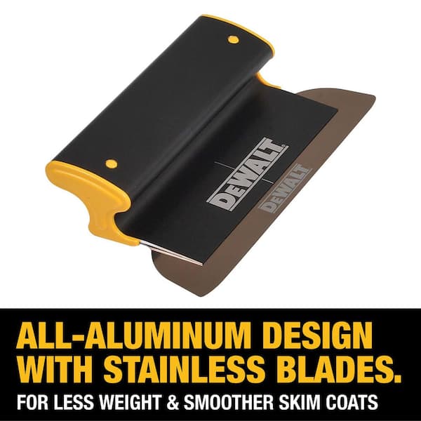 DEWALT 10 in. Skimming Blade - Aluminum Housing with 0.012 in. (0.3mm) Replaceable Stainless Steel Blade Insert
