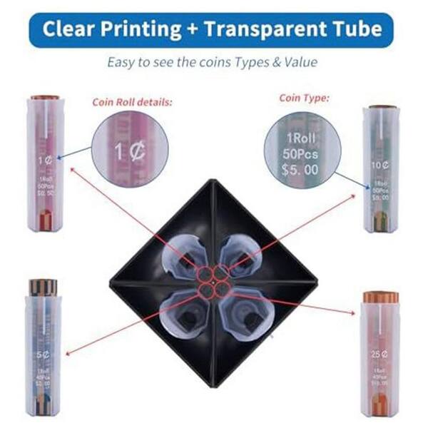 Heavy Duty Pennies Coin Trays With Wrappers - Holds Up To $5 In Pennies - View #2