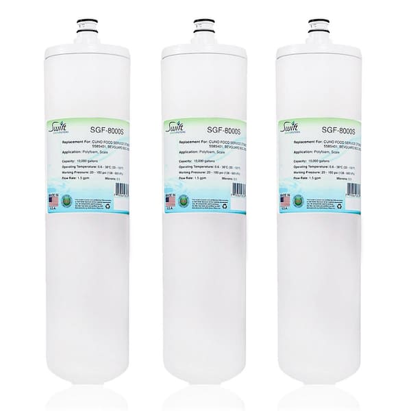 Swift Green Filters Replacement Water Filter For CUNO FOOD SERVICE CFS8000-S, 5585401, BEVGUARD BGC-2000S