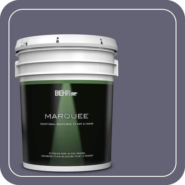 BEHR MARQUEE 5 gal. #620F-6 Purple Orchid Semi-Gloss Enamel Exterior Paint & Primer