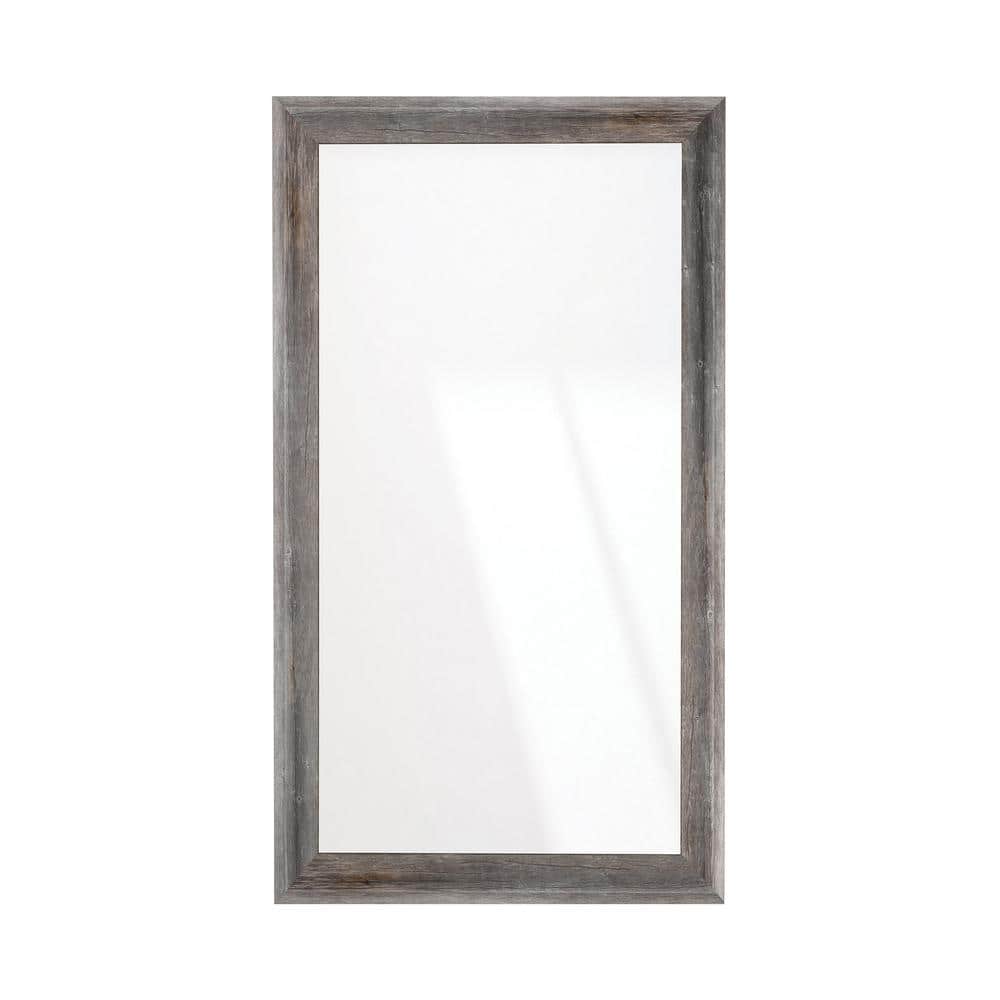 BrandtWorks 33 in. W x 61 in. H Americana Timber Rustic Sloped Wall Mirror 145L4 The Home Depot