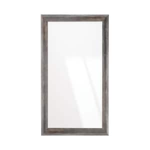 33 in. W x 61 in. H Americana Timber Rustic Sloped Wall Mirror
