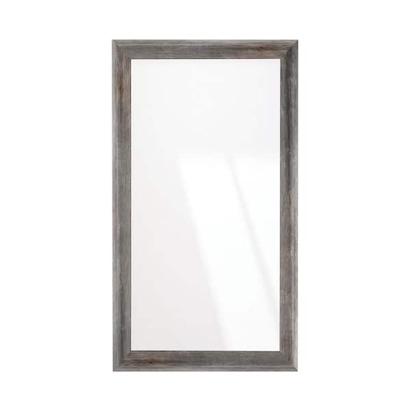 BrandtWorks 33 in. W x 61 in. H Americana Timber Rustic Sloped Wall Mirror