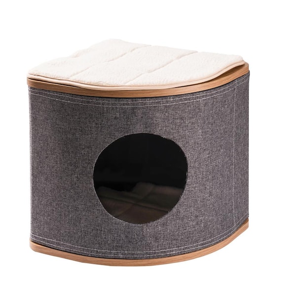 Foobrues Cat House with 2 Washable Cushions