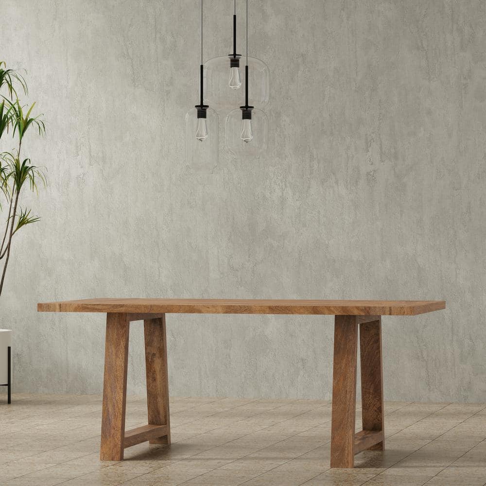 Whitley Burnt Wax Solid Mango Wood Dining Table
