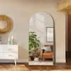 Seafuloy 32 in. W x 71 in. H Oversized Classic Modern Arch-Top Full Length  Gold Standing Mirror HZ-J-M007 - The Home Depot