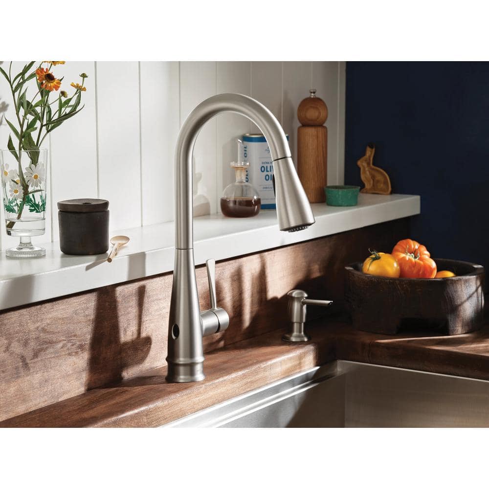 Stainless Steel Touchless Single-Handle Pull-Down Kitchen Faucet