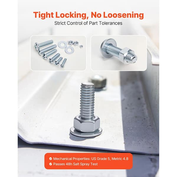 VEVOR 2250 Pcs Bolts and Nuts Assortment Kit, Metric+Imperial Screws and Flat Washers, Alloy Steel M3/M4/M5/M6/M8, 2025 Update LMHLSTZGZLJYS6FAS001V0-251105