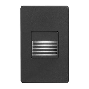Single Light Black LED Indoor or Outdoor Step / Wall Lantern Sconce