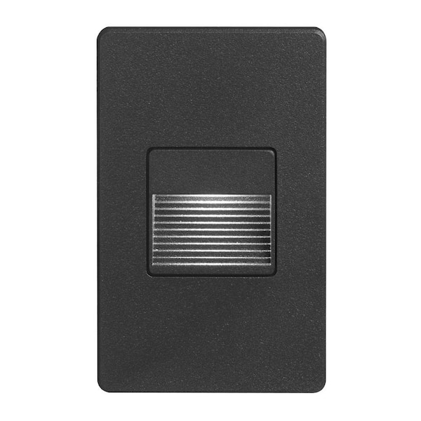 Dainolite Single Light Black LED Indoor or Outdoor Step / Wall Lantern Sconce