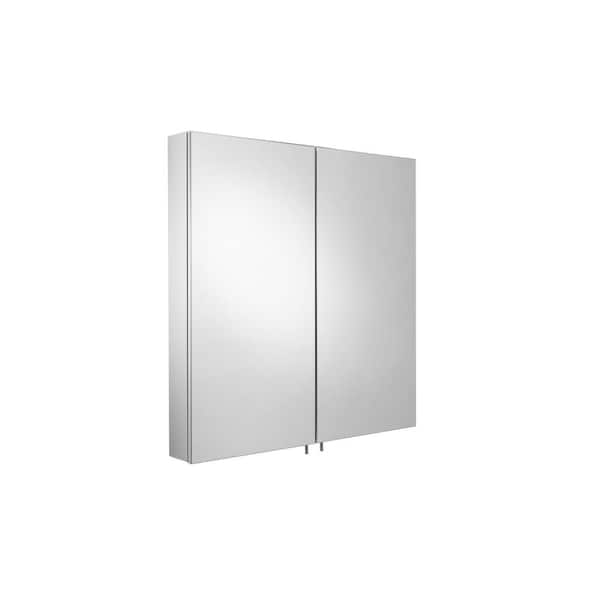 Croydex 24-in x 26-in Surface Mount Stainless Steel Mirrored Medicine Cabinet
