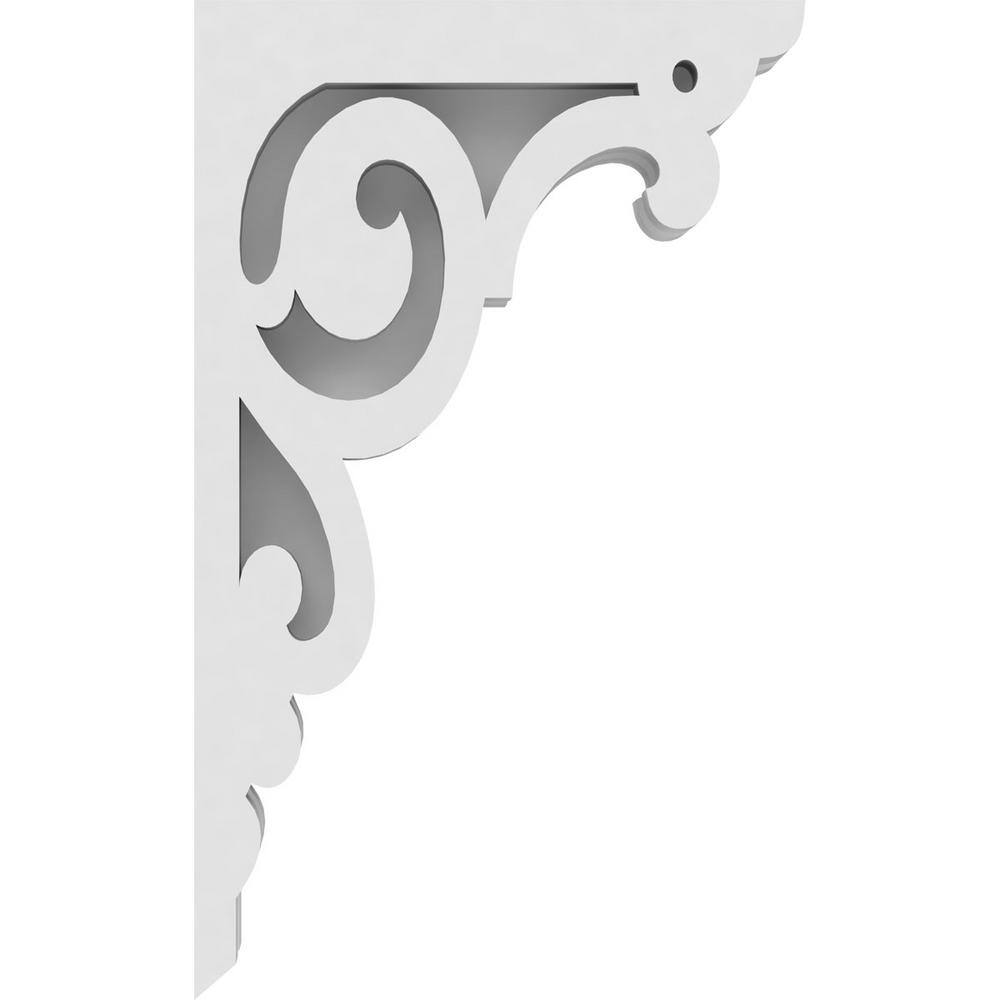 Hurley White PVC Decorative Corbel, 9" Height