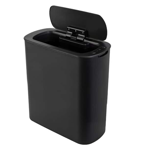 Afoxsos Automatic Touchless Motion Sensor 5 Gallon Black Indoor Recycling Bin