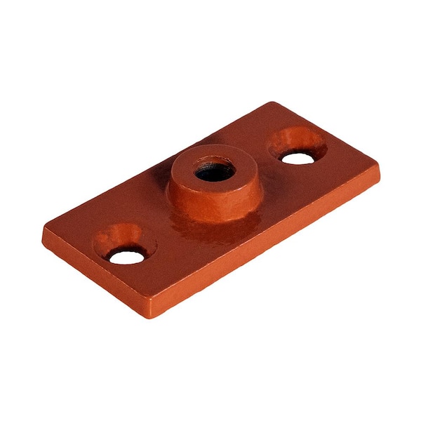 The Plumber's Choice 3/8 in. Rod Hanger Plate in Copper Epoxy Coated Iron for Threaded Rod