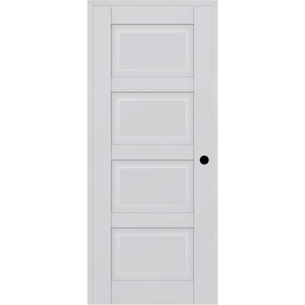 Belldinni CA 4 DIY-Friendly 32 in. x 80 in. Left Hand Primed Solid Composite Core Wood Single Prehung Interior Door