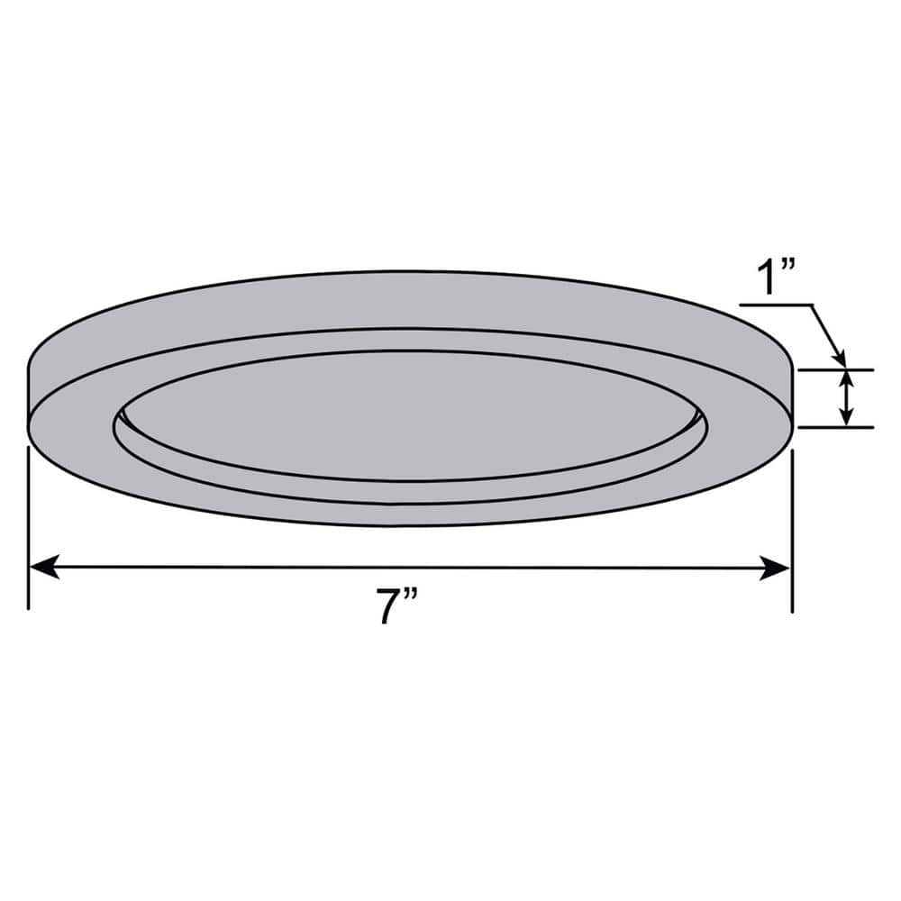Ulko Silver LED Round Flush Mount Light