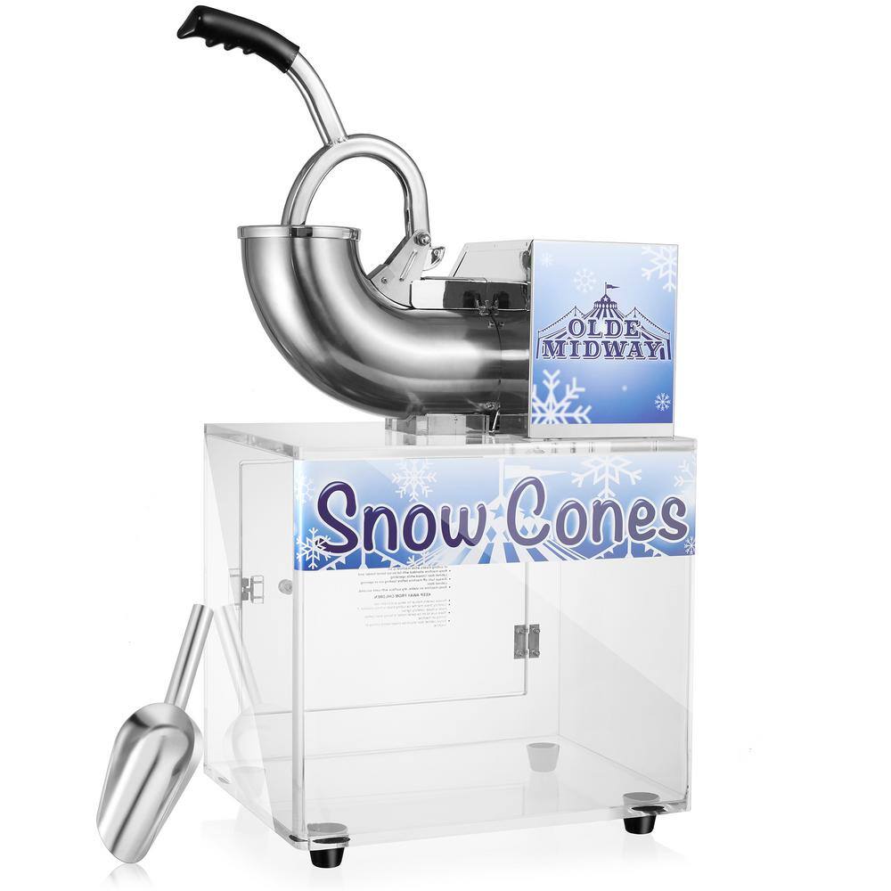 Olde Midway 1700 oz. Commercial Snow Cone Machine, Countertop Ice