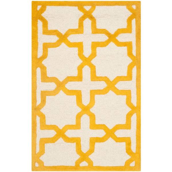 SAFAVIEH Cambridge Ivory/Gold 2 ft. x 3 ft. Area Rug