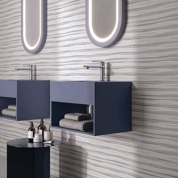 Cottage White 10 in. x 20 in. Matte Ceramic Rectangular Wall Tile (21.527 sq. ft. /Case)