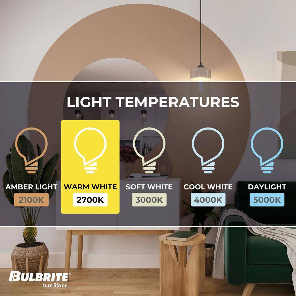 Clear Dimmable Decorative LED Filament Bulb, 4.25 in