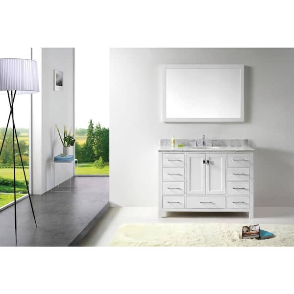 Caroline Avenue 48 in. W Bath Vanity Cabinet Only in Gray Caroline Avenue 48 in. W Bath Vanity Cabinet Only in Gray