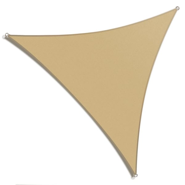 8 ft. x 8 ft. x 8 ft. Sand Beige Triangle Sail