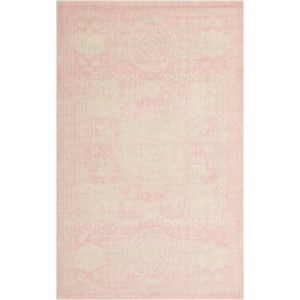 Bromley Wells Pink 5 ft. x 8 ft. Area Rug