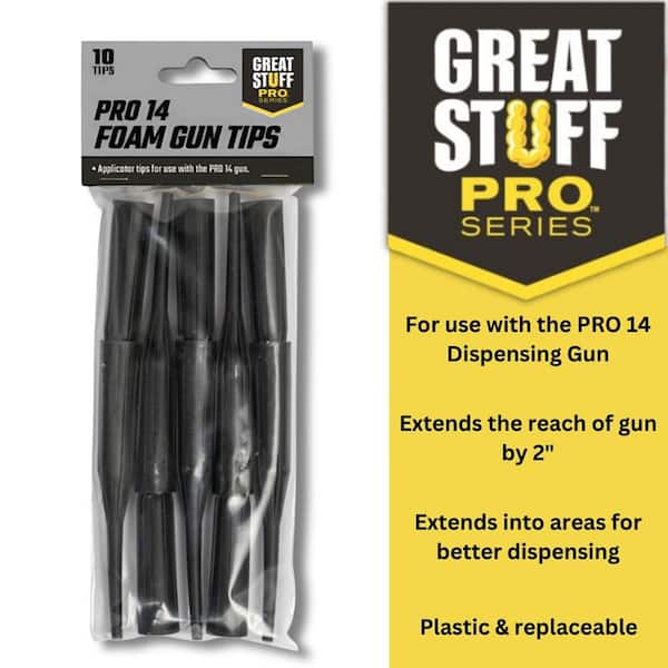 Pro 14 Insulating Spray Foam Dispensing Gun Replacement Tips (10-Pack)