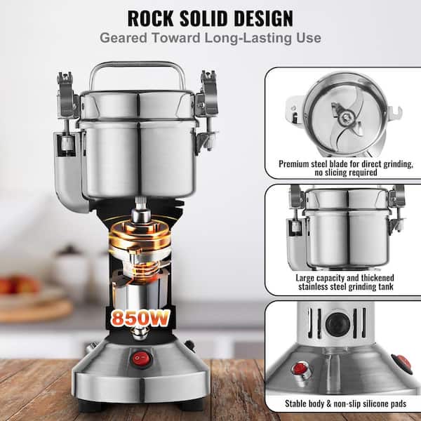 VEVOR 750g Electric Grain Mill Grinder, High Speed 2000-Watt