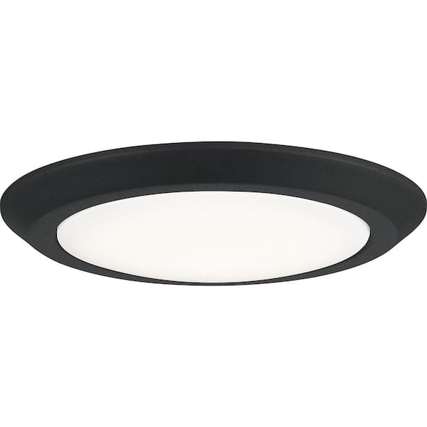 Verge 12 in. Earth Black LED Flush Mount