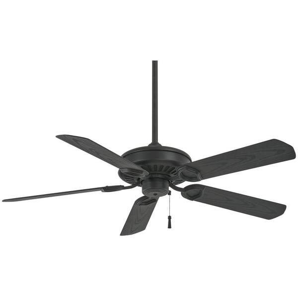 MINKAAIRE Sundowner 54 in. Indoor/Outdoor Textured Coal Ceiling Fan