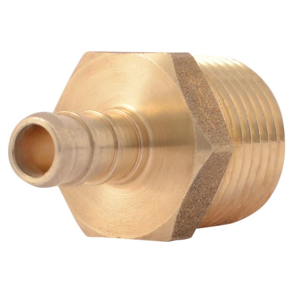 SharkBite 3/8 in. PEX Barb x 1/2 in. MNPT Brass Adapter Fitting (Bag of 10)