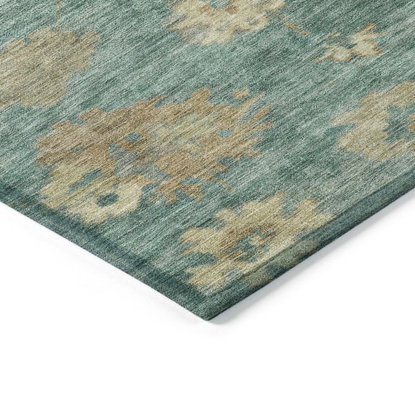 Chantille Machine Washable Indoor/Outdoor Abstract ACN2305 Aloe 5 ft. x 7 ft. 6 in. Area Rug