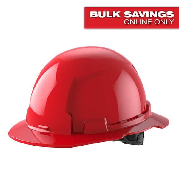 Milwaukee BOLT Red Type 1 Class E Full Brim Non-Vented Hard Hat with 6-Point Ratcheting Suspension