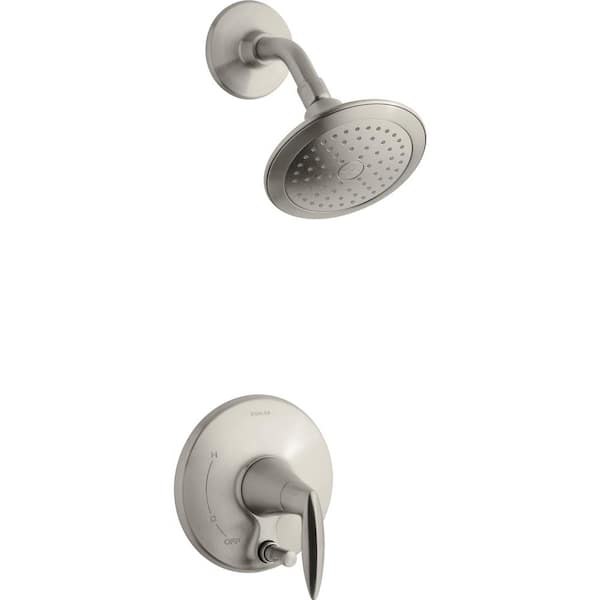 KOHLER Alteo 1-Handle Shower Faucet Trim Kit with Push-Button Diverter in Vibrant Brushed Nickel (Valve Not Included)