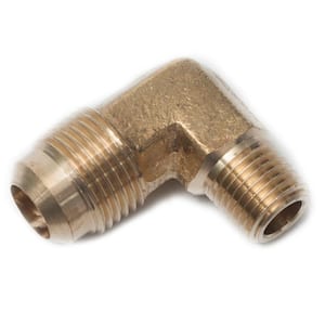 1/2 in. Flare x 1/4 in. MIP Brass Flare 90 Degree Elbow Fitting (5-Pack)
