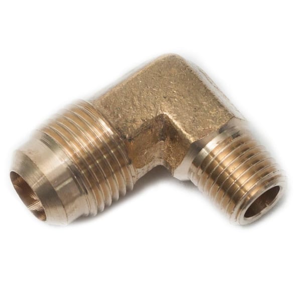 LTWFITTING 1/2 in. Flare x 1/4 in. MIP Brass Flare 90 Degree Elbow Fitting (5-Pack)