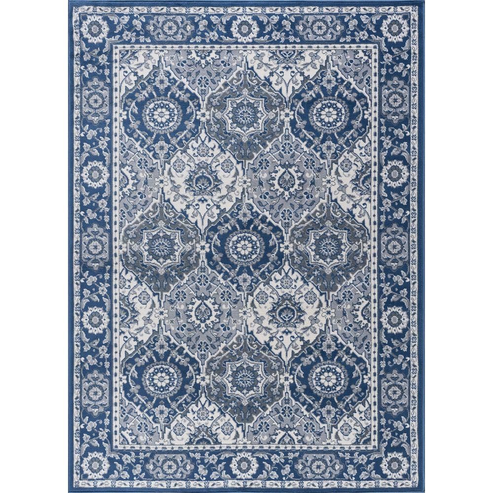 Madison Oriental Navy 8 ft. x 10 ft. Indoor Area Rug price history on PriceWatchPro