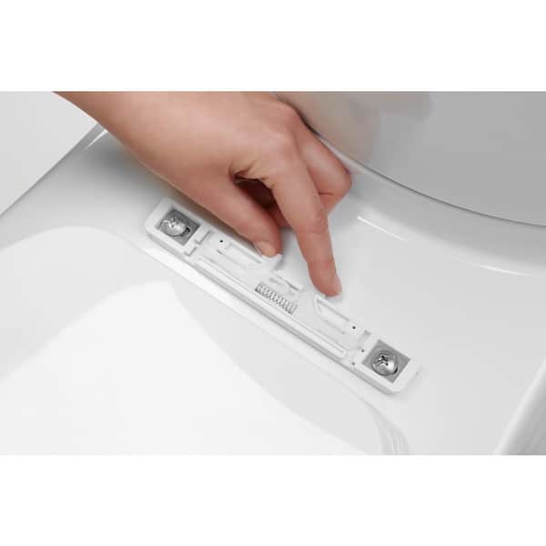 Purefresh Round Closed Front Toilet Seat in White