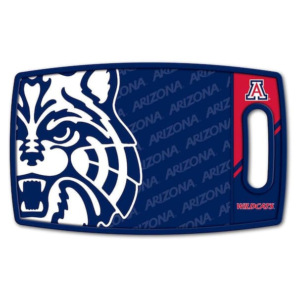 NCAA Arizona Wildcats Logo Series Cutting Board 9in x 0.5in- Rectangle- Manufactured Wood and polypropylene