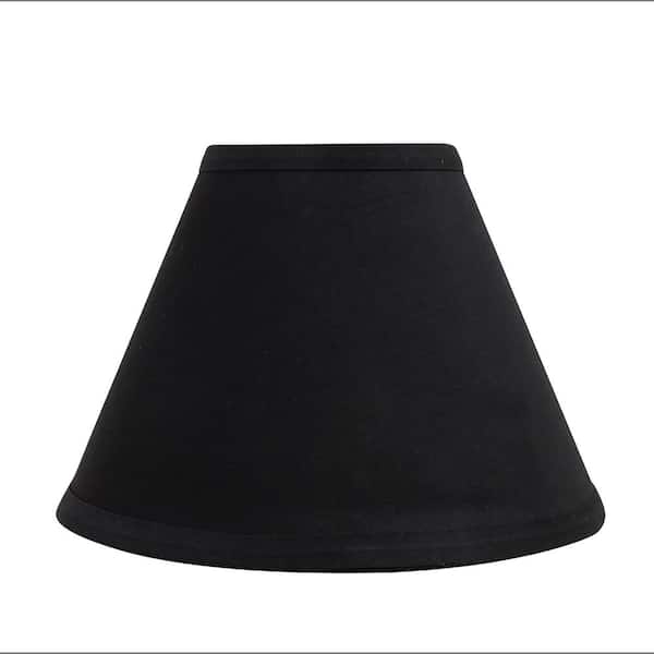Black Hardback Empire Lamp Shade, Black Lamp Shades At Home Depot