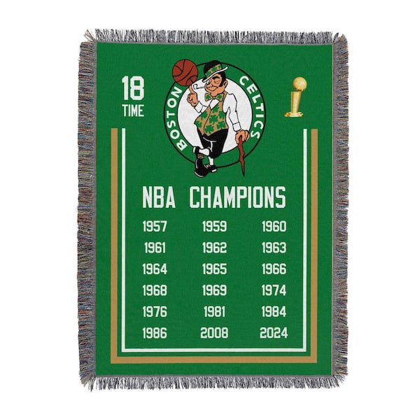 THE NORTHWEST GROUP NBA Celtics 2024 NBAMC Historic Woven Tapestry Multi-Color Wall Decor