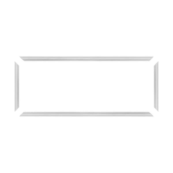 Trim Fast 5/8 in. D x 18 in. W x 48 in. L Unfinished Polystyrene, Pre-Mitered, Wall Panel Moulding Frame, Peel and Stick
