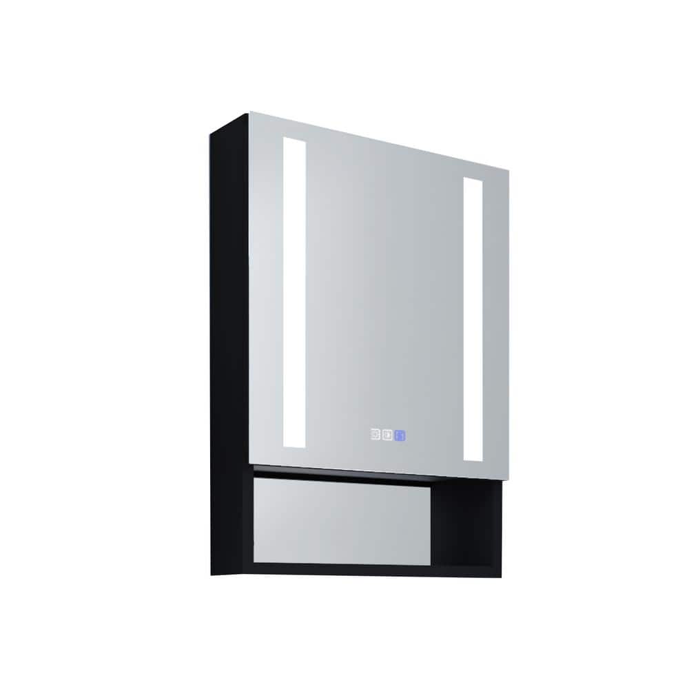 20 in. W x 28 in. H Rectangular Aluminum Medicine with Mirror