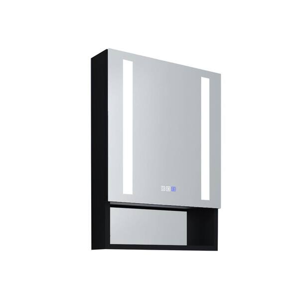 20 in. W x 28 in. H Rectangular Aluminum Medicine with Mirror