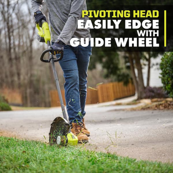 line trimmer ryobi one+ string trimmer Grass Trimmer Ryobi 18v Edger Trimmer RYOBI ONE+ 18V 13 Cordless Battery  String Trimmer/Edger With