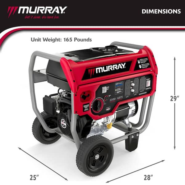 Murray 6875-Watt Recoil Start Gasoline and Propane Powered Dual