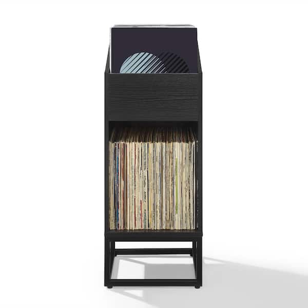 Enzo Black Small Record Storage Stand
