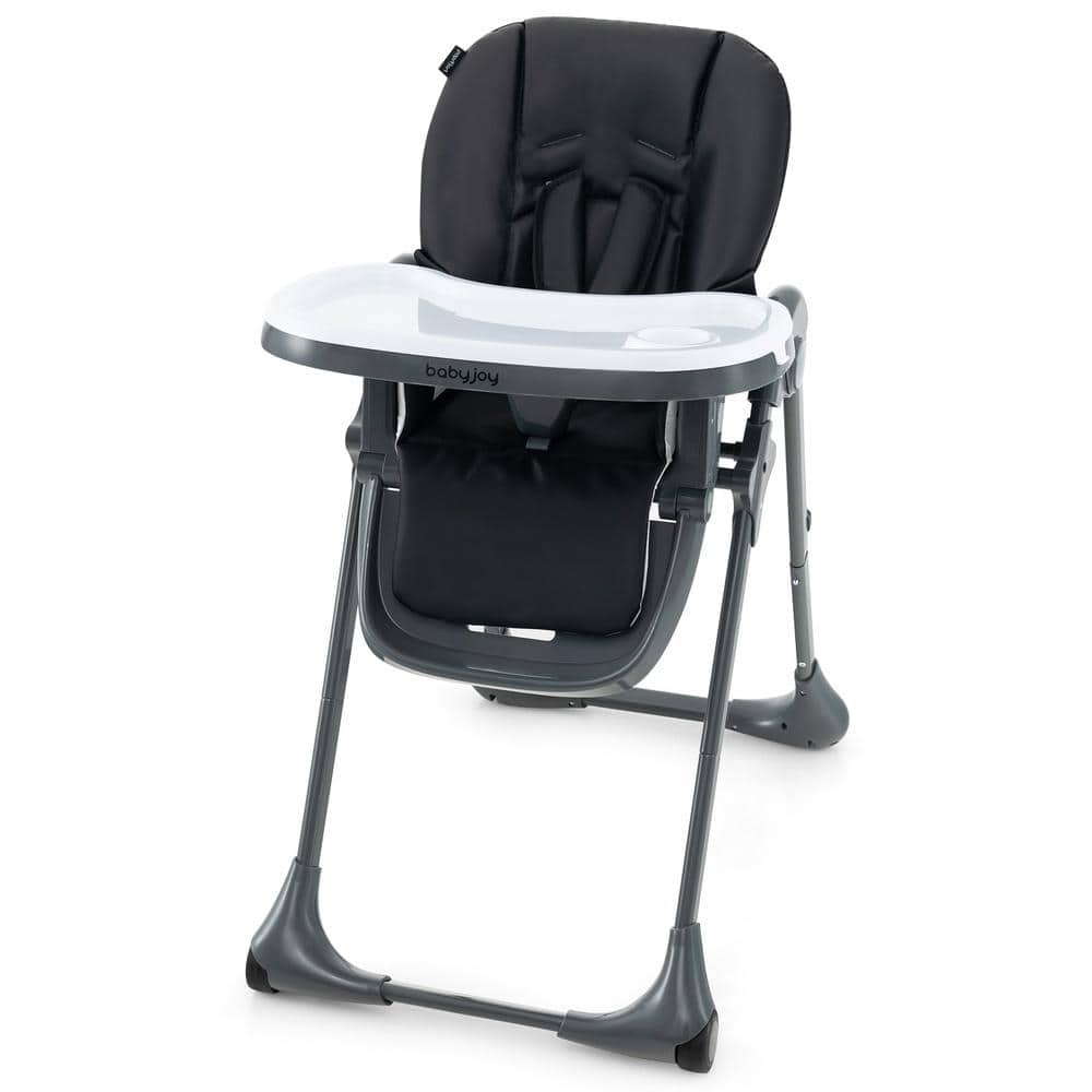 3 in 1 Convertible Baby High Chair 7 Heights 3 Backrest 3 Footrest Double BPA Free PP Tray 5 Point 2 Wheels